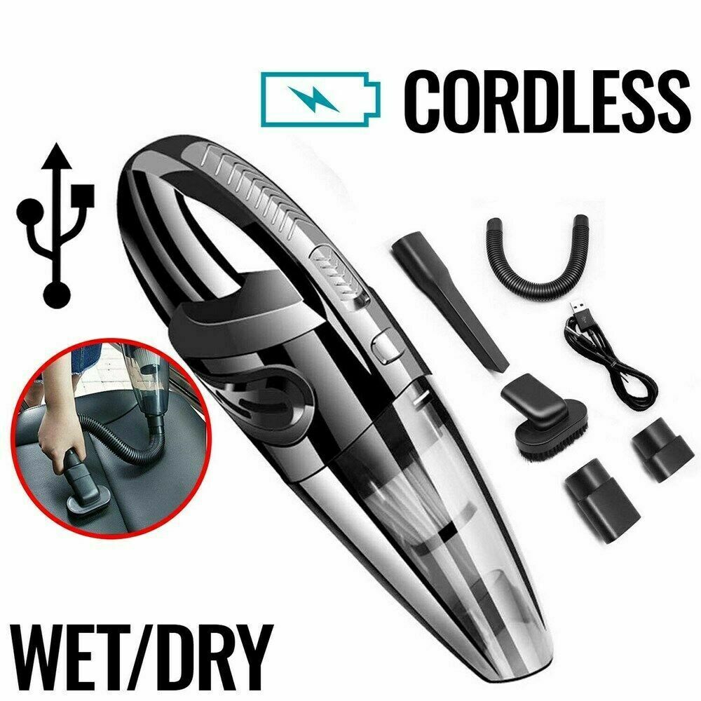 120w Cordless Hand Held Vacuum Cleaner Wet & Dry Portable Car Home Wireless Usa
