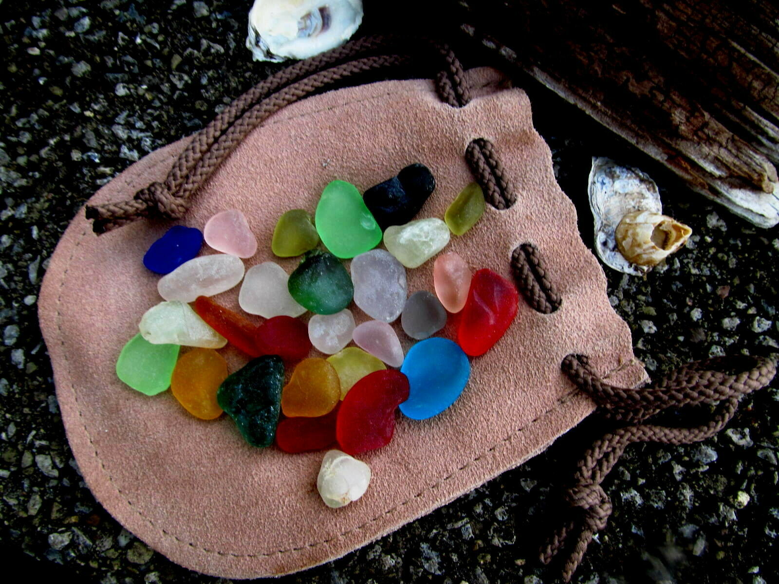Haunted Negative Energy Stones Hide Pouch No Doll