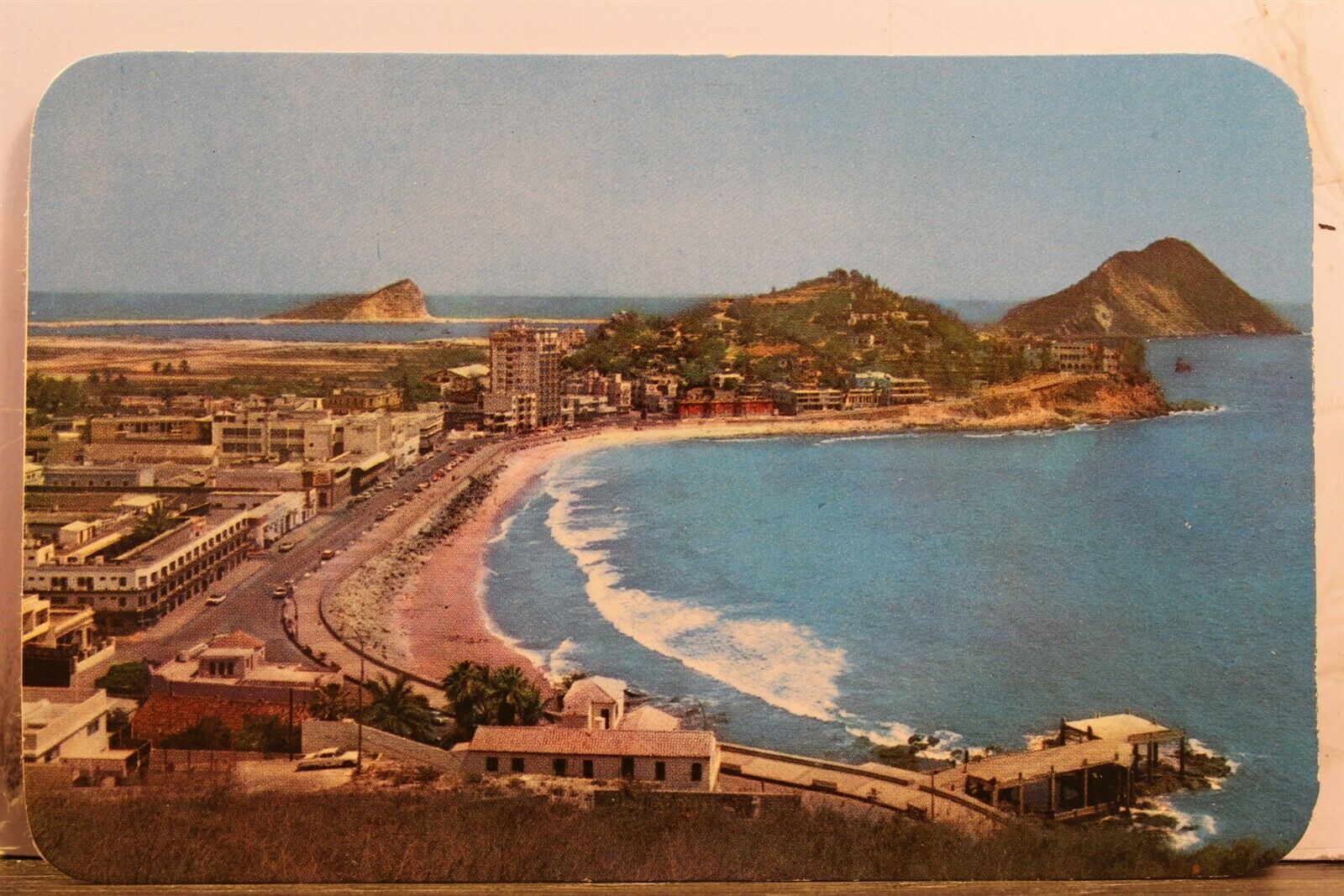 Mexico Mazatlán Sin Paseo Olas Altas Postcard Old Vintage Card View Standard Pc