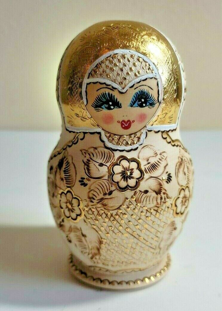 Russian Nesting Doll - 6.5" - Intricate Artwork - 5 Pieces