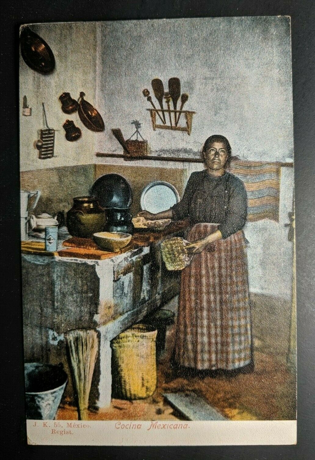 Mint Vintage Cocina Mexicana Mexico Color Real Picture Postcard