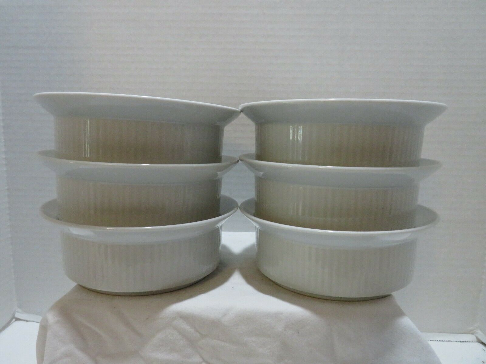 Dansk Bistro White Soup/cereal Bowls Set Of 6 Japan