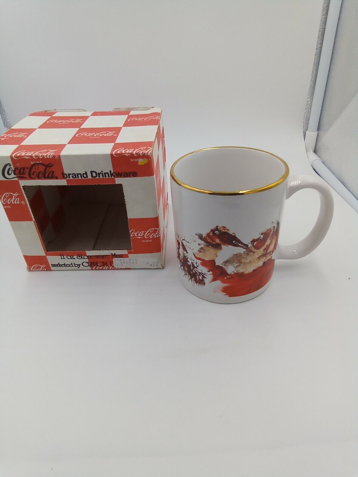 Vintage  Coca-cola  Coffee Stoneware Mug  11oz  New Open Box