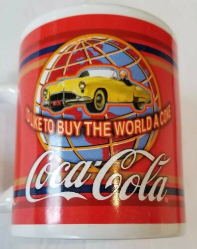 Coca Cola I'd Like To Buy The World A Coke Corvette ~ Ceramic Coffee Mug Tea Cup