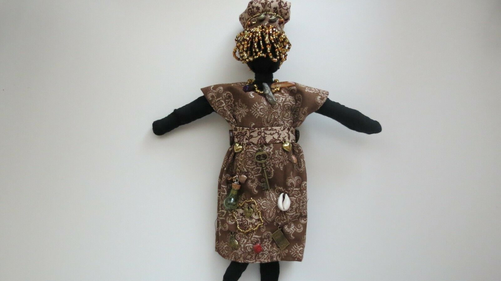 Huldah's Hoodoo Nature Spirit Doll With Tiny Meteorite Conqueror Voodoo Like