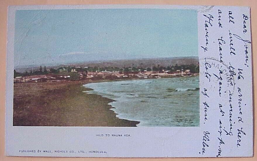 1904 Hilo To Mauna Kea Panorama Hawaii Faulty Th - Chinkiang China Via Shanghai