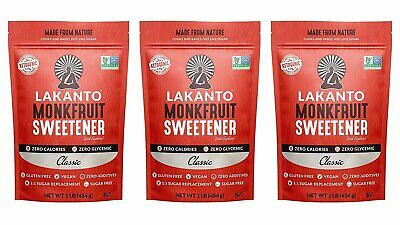 Lakanto Monkfruit 1:1 Sugar Substitute | Non Gmo Classic White, 1 Ibs (pack...