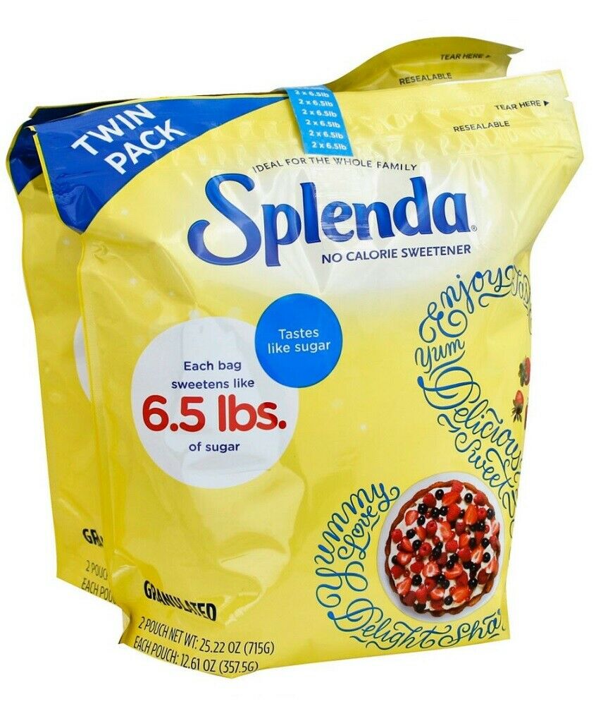 🔥 Splenda No Calorie Sweetener Twin Pack Net 25.22 Oz (6.5lb) 2 Packets 🔥