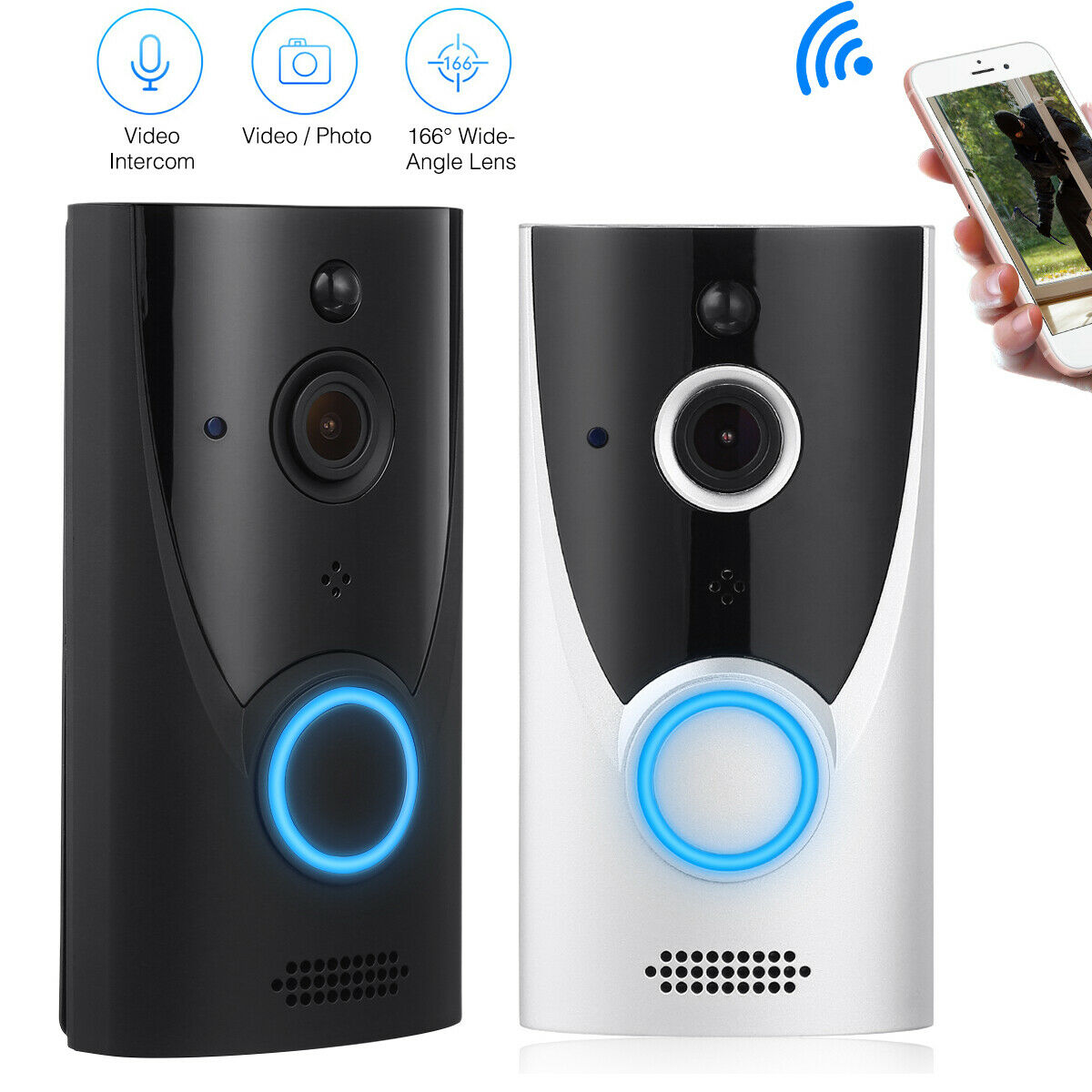 Two-way Talk Door Bell Wifi Wireless Hd Video Doorbell Smart Security Camera